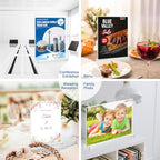BlueValley Acrylic Sign Holder 8.5x11 Vertical - 12 Pack Double Sided Clear Plastic Table top Paper Display Stand for Menu, Flyer, Document, Poster - Standing Sign Holder for Office, Retail, Catering, Show Fair - Image 7