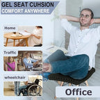 Gel Seat Cushion for Long Sitting, 19" x 18" Super Large & Thick - Image 7