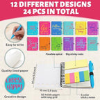 Sprial Notebooks with Pens Bulk, 48 Pack, 5.5 x 4.7 Inch, Positive - Image 4