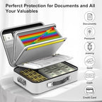COLCASE Fireproof Document Organzier with Lock, Hard Fireproof Document Box - Image 5