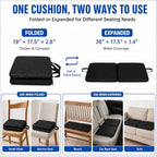 LYUANEC Gel Seat Cushion for Long Sitting - Gel Cushion Two Ways to Use - Image 2