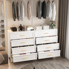 Ckzbx Metal Dresser Under Desk Metal Filing Cabinets, 43.11" H Drawer Chests of Drawers for Office, Garage (4 Drawers White 31.5inch Wide) - Image 2
