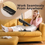 FoldWise 2-in-1 Bed & Lap Desk with Soft Cushion, Adjustable Height & Angle - Image 5