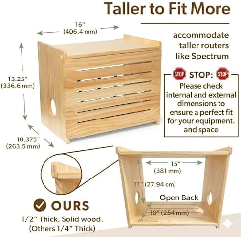 WiFi Router Storage Cabinet Router Box Hider WiFi Box Hider Shelf Cover - Image 3