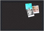 PinPix 22x15 inch Cork Bulletin Board. This Decorative Framed Pin Board Comes with Diamond Pattern in Black Design and Satin Black. Ideal for Home, Office Decor or School (PinPix-120) - Image 2