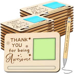 Dispowreath 20 Set Teacher Appreciation Gifts Wooden Note Holder with Pen by Dispowreath