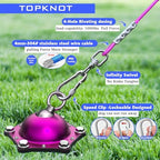 TOPKNOT Dog Tie Out Cable and Stake,(up to 200lbs) 360°Swivel Dog Run- No Tangle,with 15FT Heavy Duty Tie Out Cable for Dogs,Runner for Yard,Ideal for Outdoor Camping - Image 3