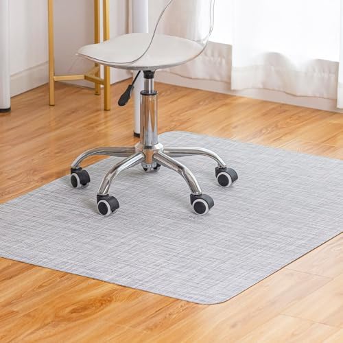 BARoyal Office Chair Mat for Hardwood Floor Under Desk Computer Rolling Chair Mat for Wood/Tile Floor Non-Slip Heavy Duty Desk Rug PVC Plastic Hard Floor Protector 30" x 48"(Mist) by BAROYAL