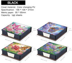 Diamond Art Painting Note Box, 4pcs Beautiful Butterfly PU Gem Art Storage Container with 640 Sheets, Relaxing DIY Craft Kit for Home Office Organization Birthday Anniversary - Image 5