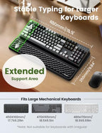 Vaydeer Extra-Large Keyboard Wrist Rest, Ergonomic Keyboard Stand with Wrist Rest, Ergonomic Keyboard Riser with Soft Memory Foam Cushion for Typing, Gaming, Home Office, Carpal Tunnel Pain Relief - Image 3