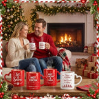 Pickmesh Christmas Coffee Mugs with Heart Handles, 6 Pack 10 Oz Cups - Image 6