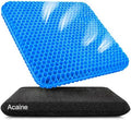 Extra Thick Large Pure Gel Seat Cushion for Long Sitting, Breathable Comfort Cushion for Back, Sciatica, Tailbone & Hip Pain Relief, Washable Portable Cushion for Office Chair, Car, Wheelchair by ACAINE