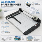 Rotary Paper Cutter, 15-Sheet A4 Paper Trimmer 360mm for Commercial Use - Image 5