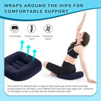 Office Chair Cushions for Back and Butt, Ergonomic Chair/Seat Cushion for Long Sitting, Sitting Pillow for Automobile, Wheelchair, Computer, Office Chair Hip Support (Blue) - Image 4