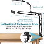 ChromLives Overhead Phone Mount with Ring Light, Overhead Tripod Phone Holder Mount for Video Recording, Flexible Articulating Arm Overhead Phone Stand Top Down Camera Mount with Light - Image 6