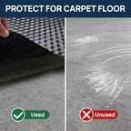 Chair Mat for Low Pile Carpet 36" x 48" PVC Office Carpet Protector, Black - Image 4