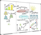 XBoard Extra Large Magnetic Whiteboard 118 x 48 Inch, 10' x 4' Oversized Foldable Dry Erase White Board for Wall with Marker Tray | Aluminum Frame - Image 2