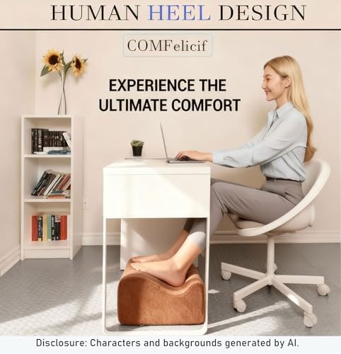 Work Foot Rest Under Desk,Comfort Foot Rest for Couch - Image 2