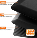 1-Inch Thick Anti-Fatigue Mat for Kitchen and Standing Desk, 20"x24", Black - Image 4