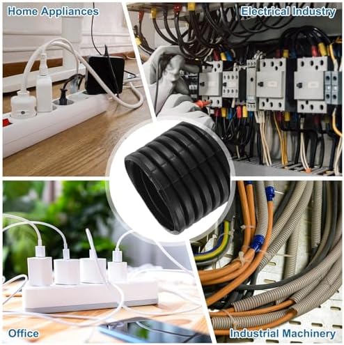 MECCANIXITY 1 1/2" 50ft Split Wire Loom Tubing w/Installation Tool Black - Image 6