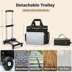 Ytonet Rolling Teacher Bag with Wheels, 15.6" Rolling Cart for Teachers - Image 5