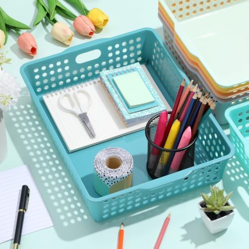 12 Pack Turn‑In Paper Trays for Classroom, Morandi - Image 4