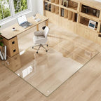 60" x 80" Tempered Glass Chair Mat for Carpet & Hard Floors - Image 2