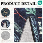 DUKINO 6ft Round Rug for Bedroom, WashableNon Slip Circle Rug, Navy Blue - Image 5