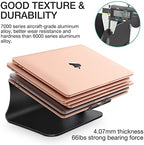 Laptop Stand, Aluminum Notebook Holder Riser Heat-Vent for MacBook Air/Pro, Dell, HP, Lenovo, Microsoft Surface, Samsung 11-16 inches Notebook (Black) - Image 6
