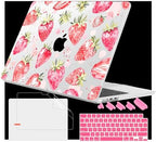 Case for 2026/2025/2024/2023 MacBook Air 15-inch Laptop Release M5 A3448 /M4 A3241 /M3 A3114 /M2 A2941, Stylish Protective Hard Shell Cover for MacBook Air 15.3 inch, Strawberries by WelcomeViseNewitems