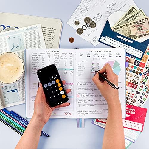 Clever Fox Budget Planner Pro with Cash Budgeting Envelopes, Periwinkle - Image 6