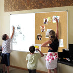 XBoard Extra Large Magnetic White Board and Bulletin Corkboard Combination, 72 x 48 Inch Foldable Dry Erase & Cork Combo Board for wall with Aluminum Frame, 6' x 4' Notice Memo Board Pin Vision Board - Image 5