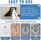 Cable Stackers 200 Pack, Multi-Cable Electrical Wire Clips with Steel Nails - Image 6