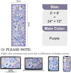 DUKINO 2x6 Runner Rug for Hallway, Washable Kitchen Rugs Non Slip, Purple - Image 2