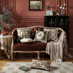ISAENNE Elegant French Linen Throw Pillow Cover,Set of 2,18"x18"-Estonia C - Image 3