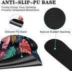 Arttown Keyboard Mouse Pad Set, 4 in 1 Desk Mat Set Leopard Tropical - Image 5