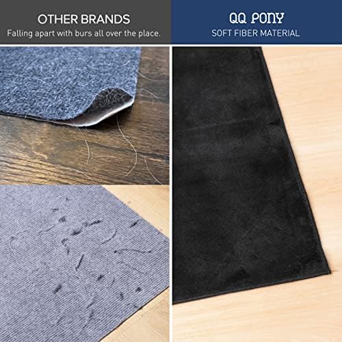 Chair Mat for Hard Floor, 63"x51" Large Desk Rug for Hard Surface, Protector Floor Mat for Home Office (Black) - Image 6
