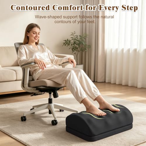 Memory Foam Foot Rest for Under Desk at Work with Washable Cover - Image 4