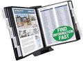 Ultimate Office FASTFIND 10-Pocket Desk Reference Display Organizer, Black by UltimateOffice