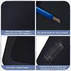 L Shaped Desk Mat Large Corner Mouse Pad Waterproof Curved Desk Mat, Black - Image 5