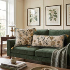 ISAENNE Vintage Elegant Linen Rectangle Throw Pillow Cover,28"x12"-Murad A - Image 3