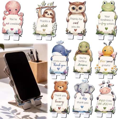 Tellegloww 20 Pcs Employee Appreciation Gifts Cute Animals Phone Holder Set by Tellegloww