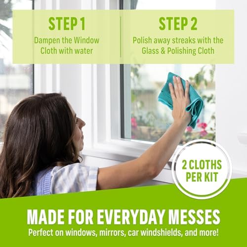 E-Cloth Window and Glass Cleaner Kit, Just Add Water - 2 Kits - Image 2