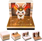 3D Calendar 2027,Time Piece Calendar 2027,Cute Rabbit 3D Art Notepad Calendars,3D Memo Pad,Tear Away Calendars,Christmas Gift,New Year Gif (Cute Wild Rabbit) by WelcomeHOTOYMDS%EF%BC%81