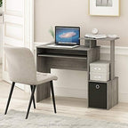 Furinno Econ Multipurpose Home Office Computer Writing Desk, French Oak Grey - Image 2