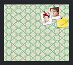 PinPix 16x14 inch Cork Bulletin Board. This Decorative Framed Pin Board Comes with Diamond Pattern in Green Design and Satin Black. Ideal for Home, Office Decor or School (PinPix-586) by PinPixBulletinBoards