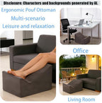 Version that Modern Pouf Ottoman,Relax Stool,Floor Poufs for Couch - Image 7