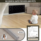 Clear Plastic Area Mat for Under Dining Table, 8ft Round No Slip Waterproof Vinyl Area Rug for Home, Anti-Spill Hard Floor Protector Cover, Splat Mat for Under High Chair, Easy Clean Floor Mat - Image 5