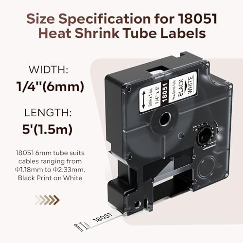 Replacement for DYMO 18051 Rhino Industrial Heat-Shrink Tube - Image 2