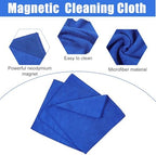 25 Packs Magnetic Dry Erase Cloth, Blue Microfiber Whiteboard Eraser Reusable Washable Cleaning Cloth for Office Home, 10x10 Inch - Image 3